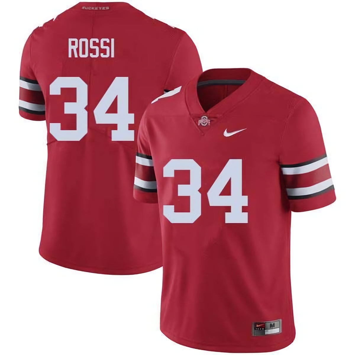Mitch Rossi Ohio State Buckeyes Men's NCAA #34 Nike Red College Stitched Football Jersey XWH0456UA